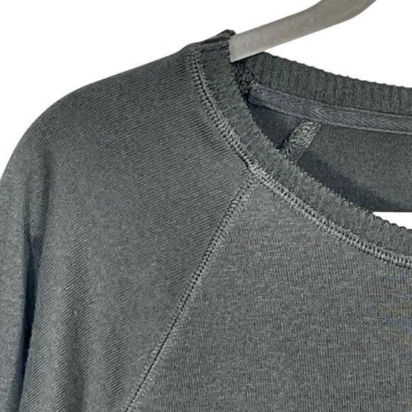 Splendid Dream Slub Pullover Sweatshirt Gray Crewneck Women’s Medium Cozy Lounge - Picture 6 of 9